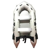 2.3M ( Grey ) Inflatable Boat Dinghy Tender Pontoon Rescue &amp; Dive Boat Fishing Boat With Hard Air-Deck Floor