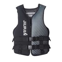 Life Jacket for Unisex Adjustable Safety Breathable Life Vest for Men Women(Black-XXL)