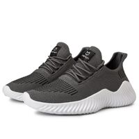 Men&#39;s Sneakers Outdoor Road Shoes Breathable Lightweight Non-slip (Grey Size US10.5=US45 )