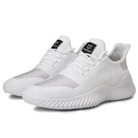 Men&#39;s Sneakers Outdoor Road Shoes Breathable Lightweight Non-slip ( White Size US10=US44 )