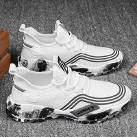 Men&#39;s Athletic Running Tennis Shoes Outdoor Sports Jogging Sneakers Walking Gym (White US 9.5=EU 43)
