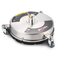 Jet-USA 15&quot; Stainless Steel Pressure Washer Surface Cleaner, 1/4&quot; Fitting, For Concrete Driveway Patio Floor