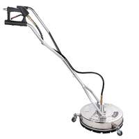 Jet-USA 21&quot; Stainless Steel Pressure Washer Surface Cleaner with Yoke Handlebar, 3/8&quot; Fitting, For Concrete Driveway Patio Floor