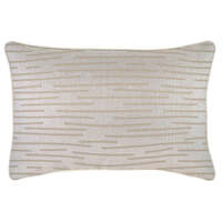 Cushion Cover-With Piping-Earth-Lines-Beige-35cm x 50cm