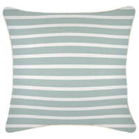 Cushion Cover-With Piping-Hampton Stripe Seafoam-45cm x 45cm