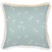 Cushion Cover-Coastal Fringe-Palm Cove Seafoam-60cm x 60cm