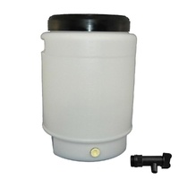 25L Fermenter Keg + Lid + Tap - HDPE Plastic Drum Food Grade Brewing Barrel