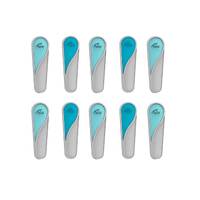 Hills 10 Pck Clothes Pegs Soft Grip Plastic Rubber UV Rust Resistant Washing Peg