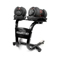 Powertrain 2x 24kg  Adjustable Dumbbells with Stand