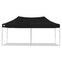 Wallaroo Gazebo Tent Marquee 3x6m PopUp Outdoor Wallaroo Black