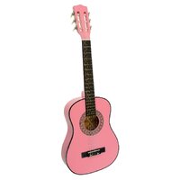 Karrera 34in Acoustic Wooden Childrens Guitar - Pink