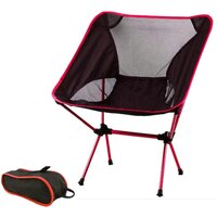 Ultralight Aluminum Alloy Folding Camping Camp Chair Outdoor Hiking Red