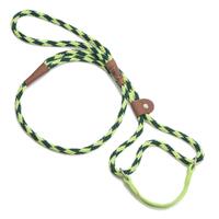 MENDOTA DOG WALKER - MARTINGALE LEASH - Made in the USA Length 3/8in x 6ft(10mm x 1.8m) - Diamond - Jade