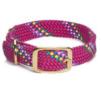 Mendota Doublebraided Collar 21&quot; RASPBY CONFETTI