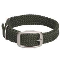 Mendota Doublebraided Collar 21&quot; OLIVE Nickel