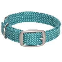 Mendota Doublebraided Collar 24&quot; TEAL Nickel