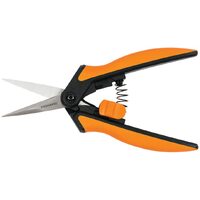 Fiskars Softouch Micro-Tip Pruning Snips - Non-Coated Blades for Precise Trimming of Delicate Plants