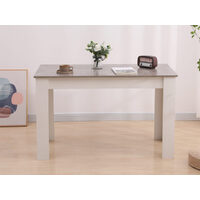 Dining Table Rectangular Wooden 120M-Grey&amp;amp;White