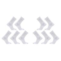 10X Rexy 3D Seamless Crew Socks Medium Slim Breathable WHITE