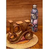 Mothers day gift Wooden carved LOVE words decoration 27 cm long