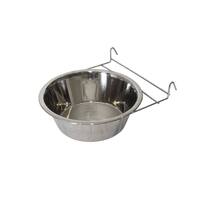 YES4PETS 2 x Stainless Steel Pet Rabbit Bird Dog Cat Water Food Bowl Feeder Chicken Poultry Coop Cup 2.8L