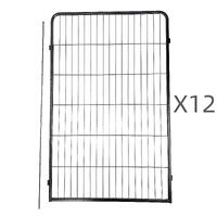 YES4PETS 12 Panel 120 cm Heavy Duty Pet Dog Cat Rabbit Exercise Extension Playpen Puppy Rabbit Fence