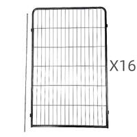 YES4PETS 16 Panel 120 cm Heavy Duty Pet Dog Cat Rabbit Exercise Extension Playpen Puppy Rabbit Fence