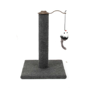YES4PETS Cat Kitten Single Scratching Post with Toy-Grey
