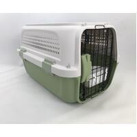 YES4PETS Small Dog Cat Rabbit Crate Pet Kitten Carrier Parrot Cage Green