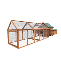 YES4PETS 350 CM XXL Chicken Coop Rabbit Hutch Ferret Cage Hen Chook Cat Kitten House With Run