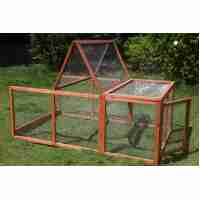 YES4PETS Large Chicken Coop Run Guinea Pig Cage Villa Extension Rabbit Hutch House Pen
