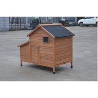 YES4PETS Brown Chicken Coop Rabbit Hutch Cat Cage Hen Chook House