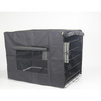 YES4PETS 48&#39; Portable Foldable Dog Cat Rabbit Collapsible Crate Pet Rabbit Cage with Cover
