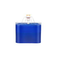 YES4PETS Automatic Electric Pet Water Fountain Dog Cat Water Feeder Bowl Dispenser W LED Blue