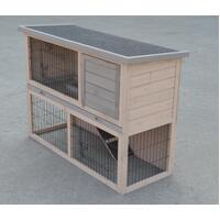 YES4PETS Double Storey Rabbit Hutch Guinea Pig Cage , Ferret cage W Pull Out Tray