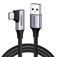 UGREEN 20289 Angled USB-C 3.0 Fast Charge Cable 0.5M