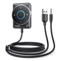 UGREEN 35002 Bluetooth 5.4 Aux Car Adapter (Enhanced Connection &amp; Noise Cancellation)