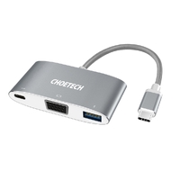 CHOETECH HUB-V02 USB-C to VGA &amp; USB Multiport Adapter