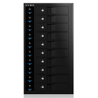 ICY BOX 10-Bay External SINGLE System for 10x SATA 3.5&quot; I/II/III HDD  (IB-3810U3)