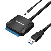 Simplecom SA236 USB 3.0 to SATA Adapter Cable Converter with Power Supply for 2.5&quot; &amp; 3.5&quot; HDD SSD