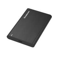Simplecom SE221 Aluminium 2.5&#39;&#39; SATA HDD/SSD to USB 3.1 Enclosure Black