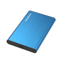 Simplecom SE221 Aluminium 2.5&#39;&#39; SATA HDD/SSD to USB 3.1 Enclosure Blue