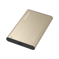 Simplecom SE221 Aluminium 2.5&#39;&#39; SATA HDD/SSD to USB 3.1 Enclosure Gold