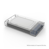Simplecom SE301 3.5&quot; SATA to USB 3.0 Hard Drive Docking Enclosure Clear