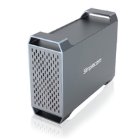 Simplecom SE482 SuperSpeed USB Dual Bay 3.5&quot; SATA Hard Drive RAID Enclosure USB-C RAID 0/1, JBOD