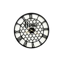 Quatrefoil 80cm Wall Clock -Black