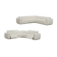 Cleo Boucle Electric Modular Lounge - Cream
