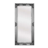 Deluxe French Provincial Ornate Mirror - Antique Silver - 90cm x 170cm