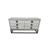 Athens Mirrored Dresser Table -Black