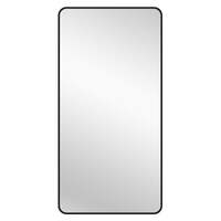Black Metal Rectangle Mirror - X-Large 100cm x 200cm